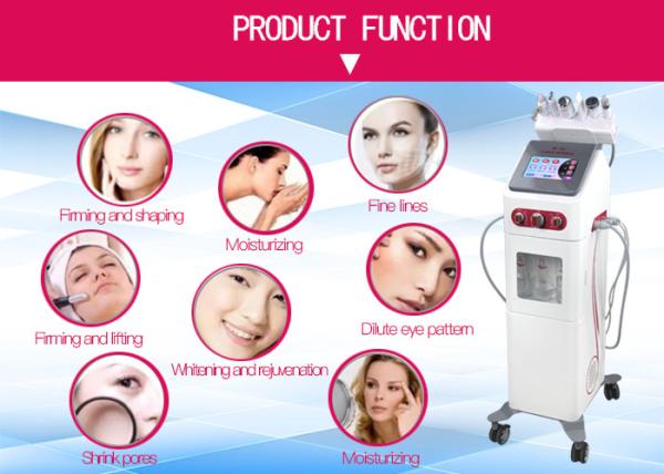Vertical Type Hydra Peel Machine , 6 In 1 High Power Aqua Facial Machine
