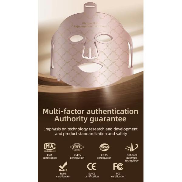 Mascarilla facial de luz LED roja eléctrica para el hogar, silicona, 7 colores, fototerapia LED