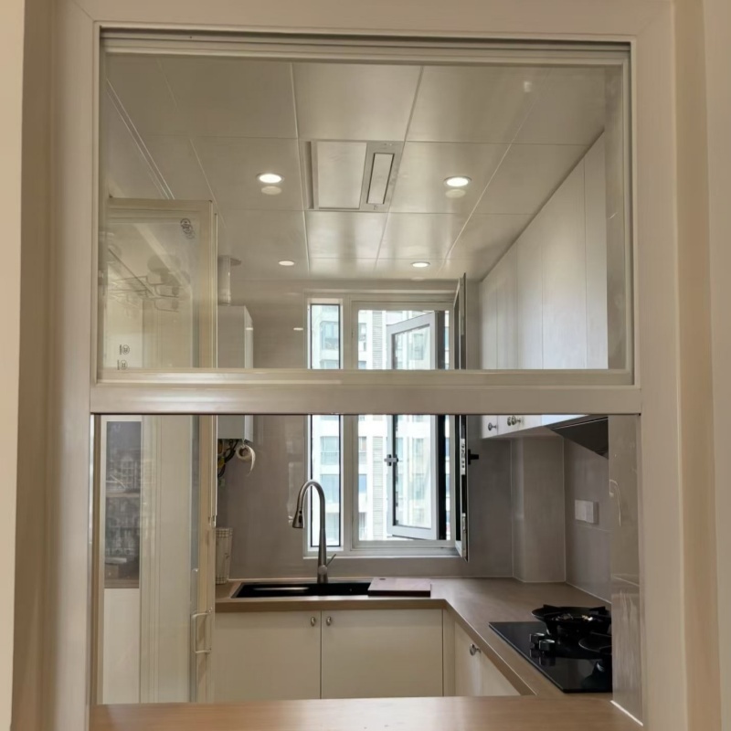 Customized Double Hung Aluminum Alloy Vertical Sliding Soundproofing Window 5mm+20Argon+5mm Double Glass Dust-Proof Easy Clean