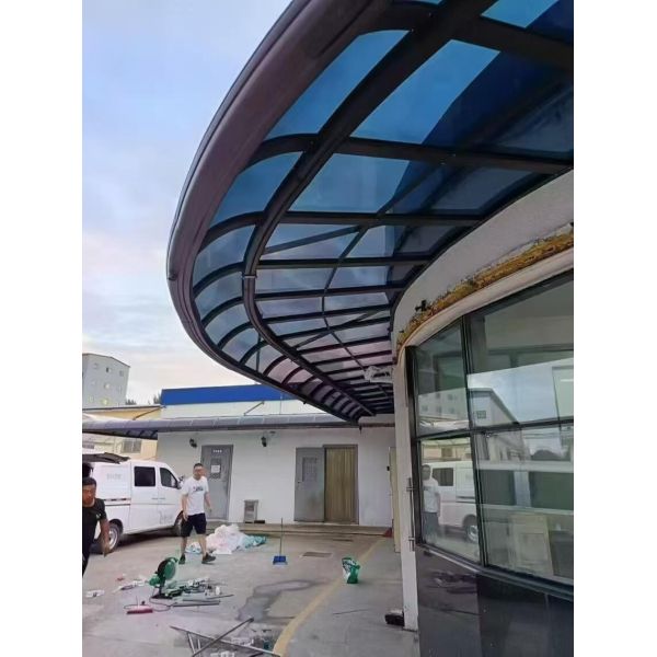 Customized 4*8feet Grey Polycarbonate PC Solid Sheet Lightweight Durable Panel with Hard Coat Surface for Scratch Chemical and UV Resistance for Awning and Canopy