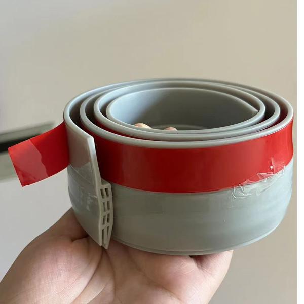 Interior Wooden Doors Seal Strip Door Sweep Draft Stopper with Adhesive Tape Extrusion