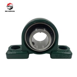 GQZ UCT320 Take-up Bearing UCT320-64 Cast Iron Housing Double Rubber Seal GCr15 for Conveyor Agricultural Textile Packaging Machinery