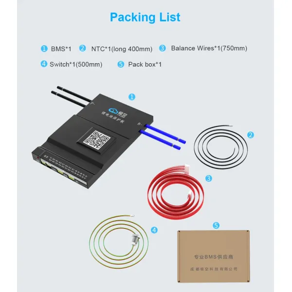Jk BMS Bd6a24s15p Active Balance BMS 8s 20s Smart BMS 150A LiFePO4 Li-ion Lto Battery