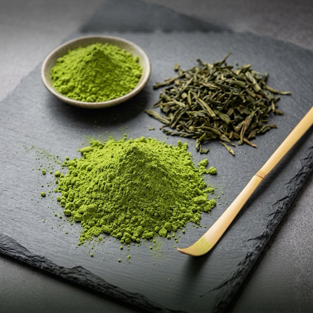 Premium Latte Grade Pure Matcha Powder Stone-Ground Green Tea for Smooth Creamy Lattes Frothing Blends