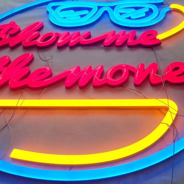 Customized Party Decorative Led  Lighting Illuminated Letter Neon Light Signs