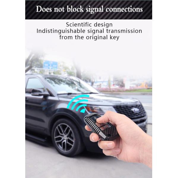 Облегченная автоматическая крышка ключа автомобиля волокна углерода Форда защиты