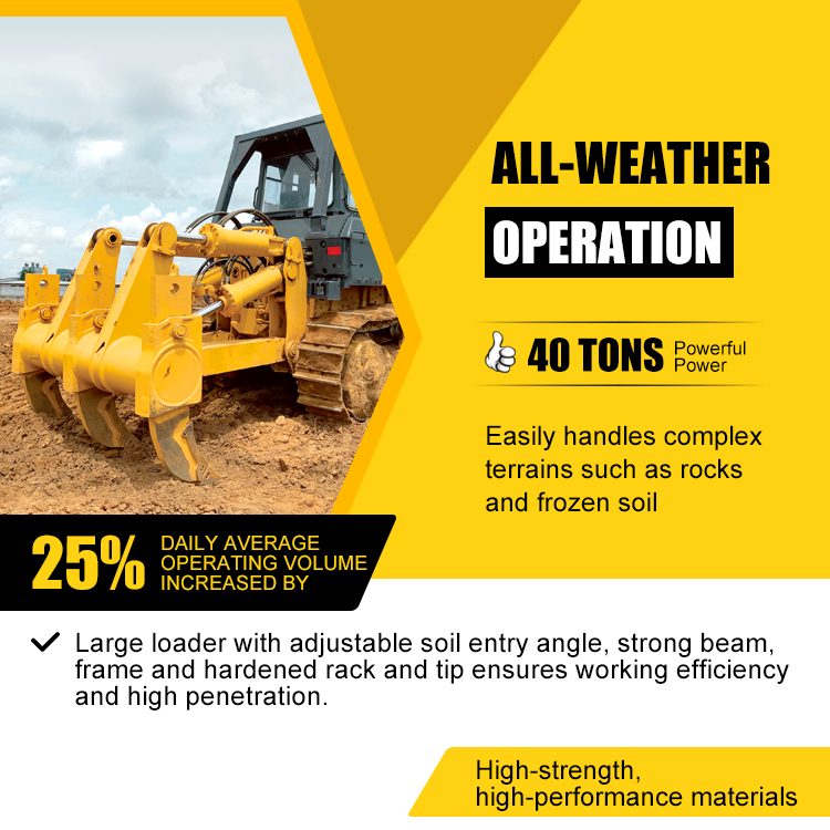 320HP Crawler Bulldozer with High Operating Efficiency and Heavy-Duty Chassis for Construction Projects