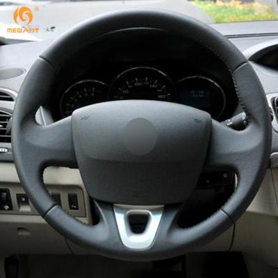 Accessories Hand Sewing Artificial Leather Steering Wheel Cover for Renault Fluence Megane Scenic 2009 2010 2011 2012 2013