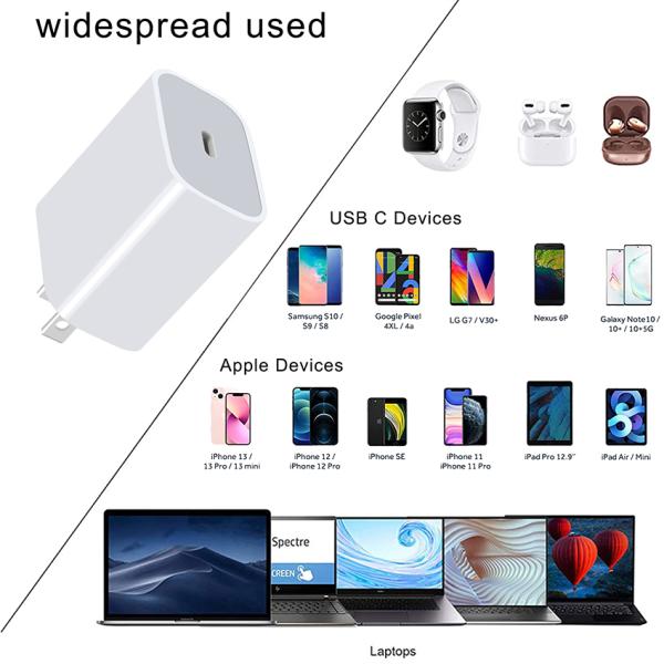 QC Dual Port 20W USB C Charger For Video Game Players Fast Charging