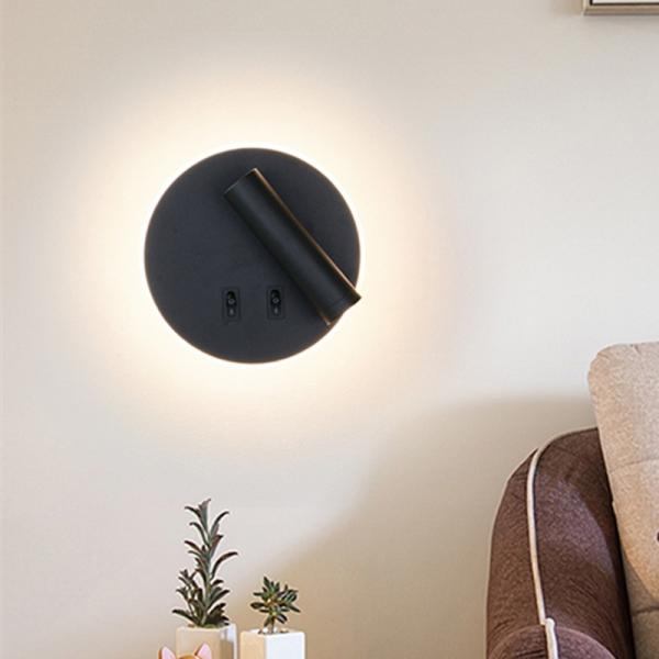 Led wall lamps 3W reading light 7W backlight reading lamp hotel(WH-OR-229)