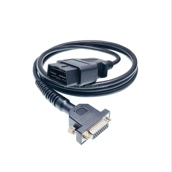 Lightweight AOTAI RS232 DB 15 Pin OBD II 16 Pin Male to DB15 Female Adapter Cable Auto OBD To DB15 Length 50cm/custom