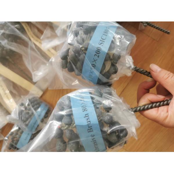80*80*200mm Flexible Honing Brush Cubic Boron Nitride 80 Grit