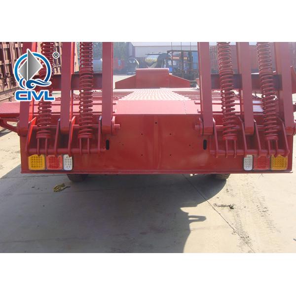 3 Line 6 Axles Fuwa Axles Low Bed 100T Semi Trailer Trucks For Equipment Transportation