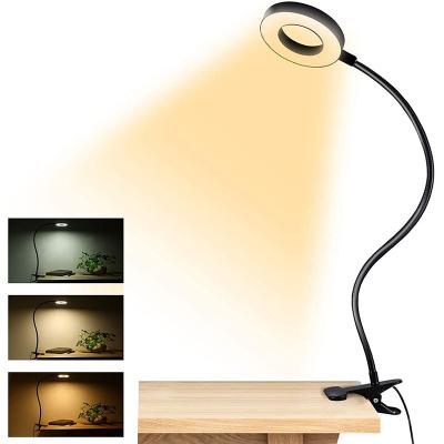 48 LEDs 6500K Dormitory USB Desk Lamp Clip On Light With 3 Color Modes