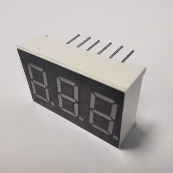 Super brillant ambre 7 segment 3 chiffres 9,2 mm affichage LED cathode commune pour le compteur de panneau