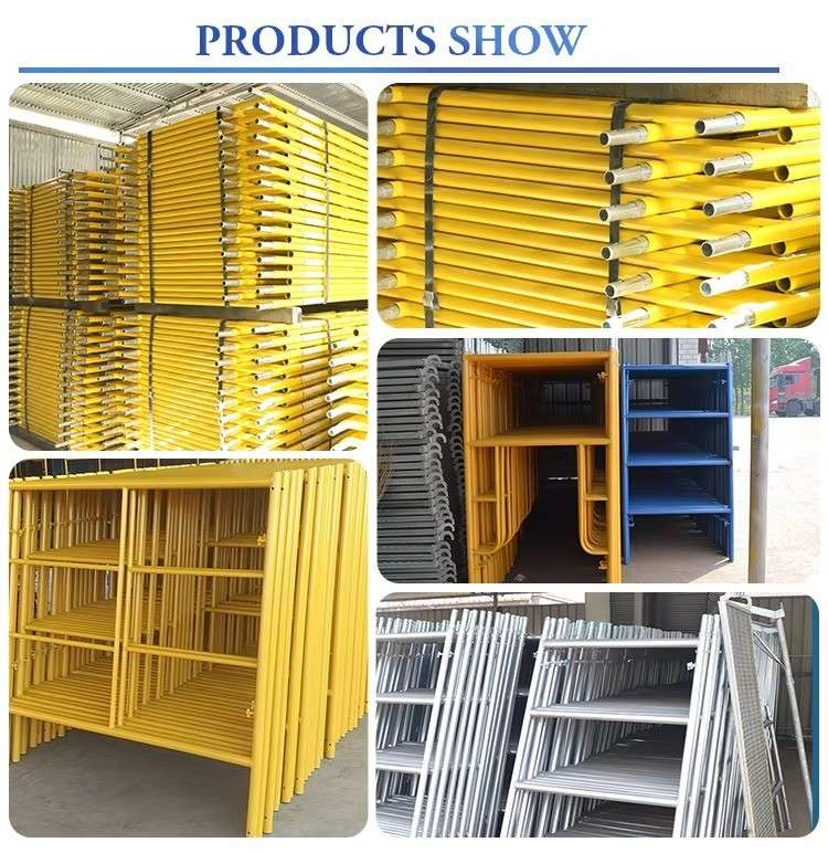 Hot-dip Galvanized Frame Scaffolding System with 10kN - 35kN Load Capacity and Adjustable Height Construction Platform