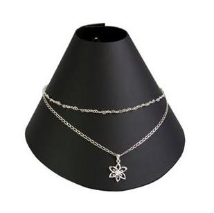 Necklace Black PU Jewelry Display Stands Exhibitor Organizer OEM Accepted