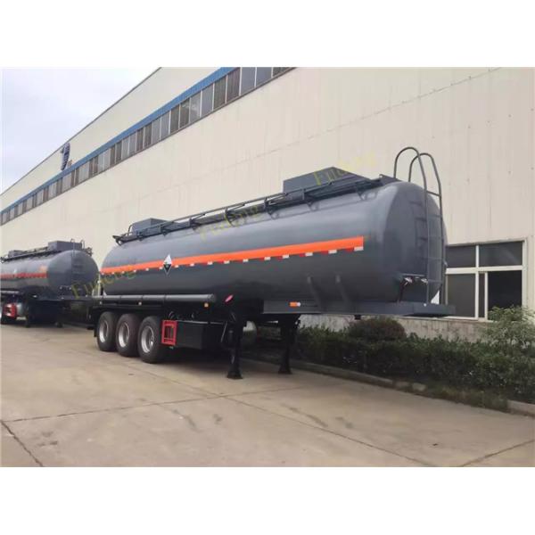 Steel  Asphalt Fuel Tanker Semi Trailer Automatic Air Brakes 30 - 70 Cubic