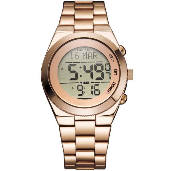 Людей цифровых часов 3ATM Rosegold цифровые часы водоустойчивых водостойкие 38MM
