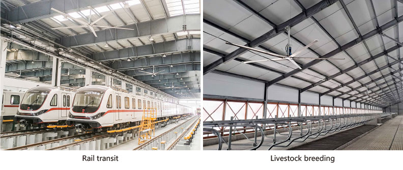 Крупные промышленные потолочные вентиляторы HVLS для заводских больших мастерских вентиляторов