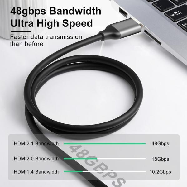 10M OEM 4K HDMI To HDMI Cable Durable Nylon Braided