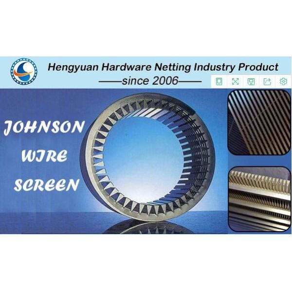 Reverse Winding Silk Screen Vee Wire Wrapped Screen SGS ISO