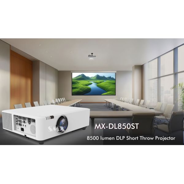 8500 Lumen DLP Laser Projector with Short-Throw Clarity