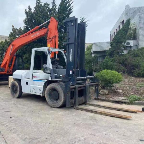Used Tcm Fd100 Diesel Forklift with 4.5m Satge and Powerful Engine