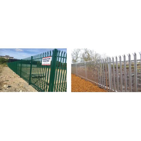Powder Coated Euro Steel Palisade Fence For Factory