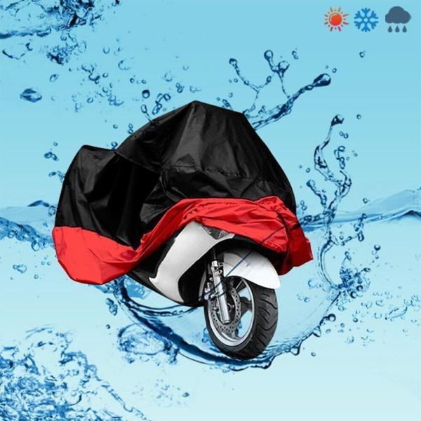 Full Bottom Elastic Hem Outdoor Motorcycle Cover Lightweight UV Protection