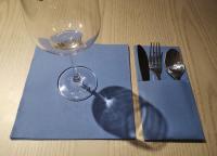 Bleus layette jetables de grande taille à la maison colorés de serviettes de dîner