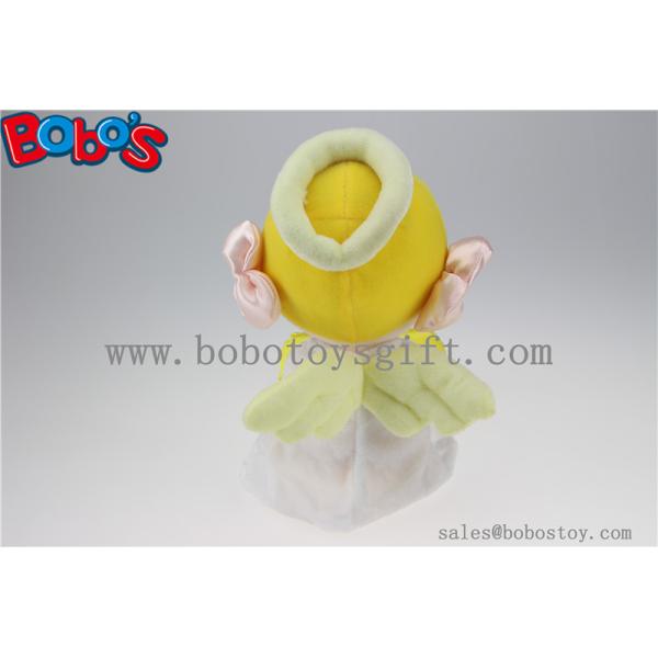 Stuffed Dolls Plush Stuffed Angel Girl Baby Doll Toy with Wing and Halo