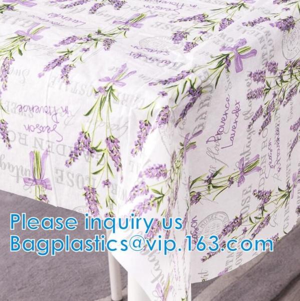 Flannel Backed Tablecloth, Indoor/Outdoor Tablecloth Non Toxic Christmas PVC Vinyl Holiday Kitchen Tablecloth Eco-Friend