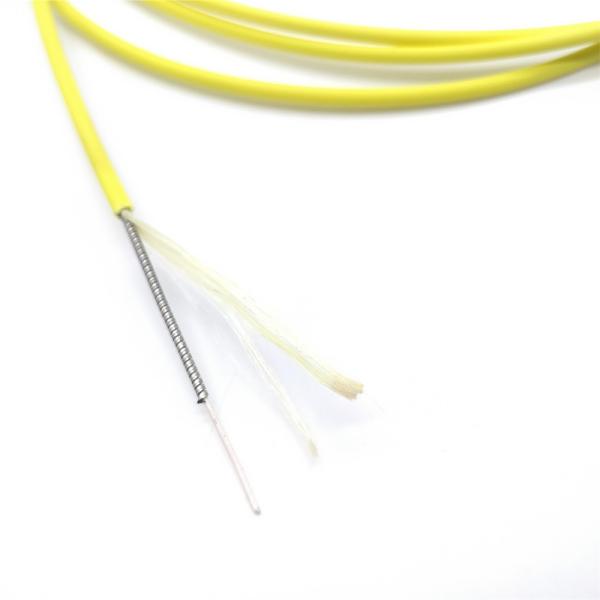10D Bending Radius Direct Indoor Spiral Steel Armored Optical Cable 1-12 Core 1km