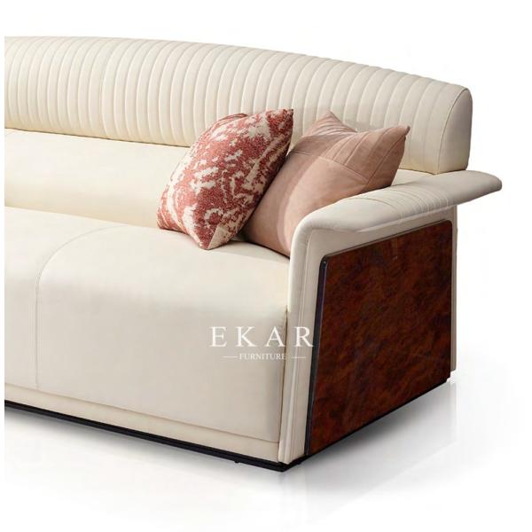 Cream And Red Colored Living Room Set Buy Leather Sofa W021SF