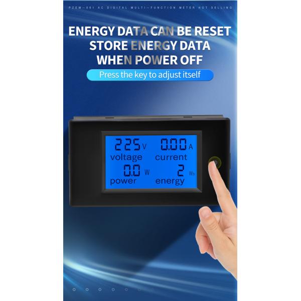 Промышленный 100A амперметр AC цифров CT с дисплеем LCD катушки