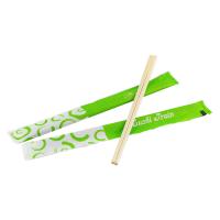 Hashi de bambu descartável envolvido de 21cm para restaurantes asiáticos