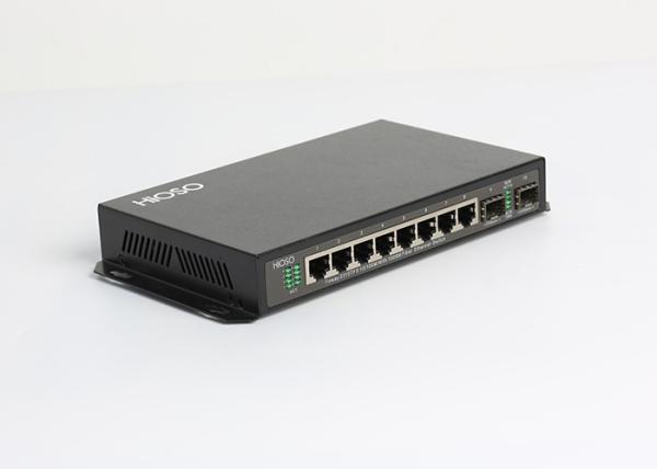 HiOSO Wall Mounting 1490nm Gigabit Ethernet Switch , Gigabit SFP Switch