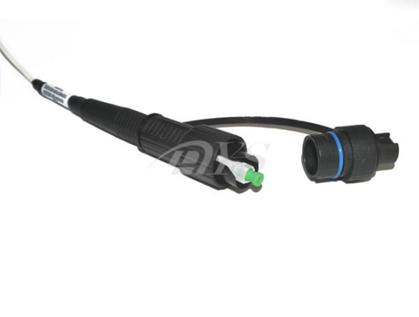 Waterproof Fiber Optic Patch Cord Black Color For Mini SC Optic Connector