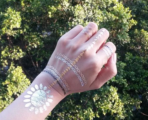 Metallic tattoo