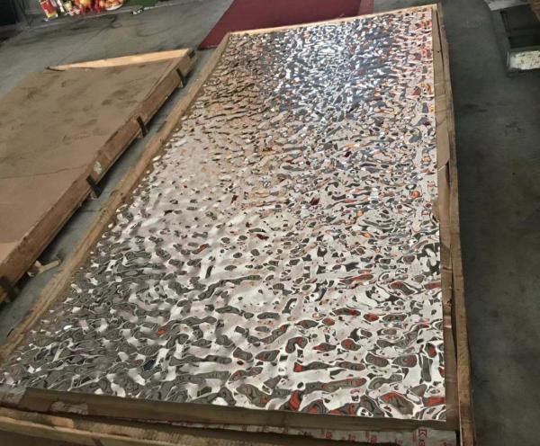 Stainless Steel Water Ripple Mirror Sheets For Luxury Interior Design