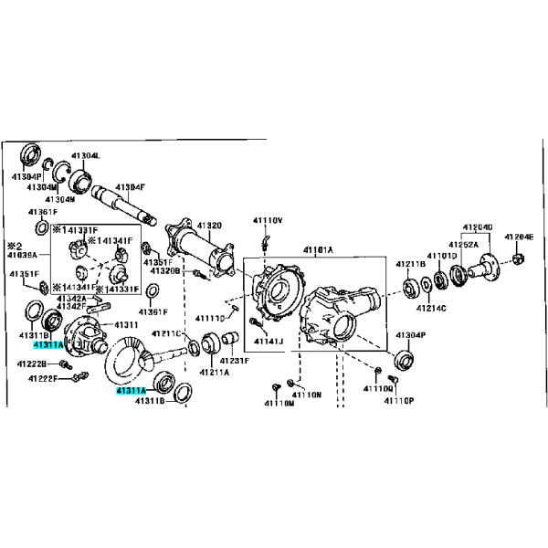 Рексвелл передняя ось дифференциальный подшипник 96335754 Использование для общего двигателя