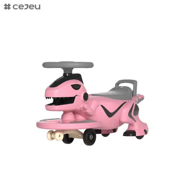 Простой в использовании детский качающийся автомобиль: руль 360°, нога на пол, тихое колесо, музыка и свет