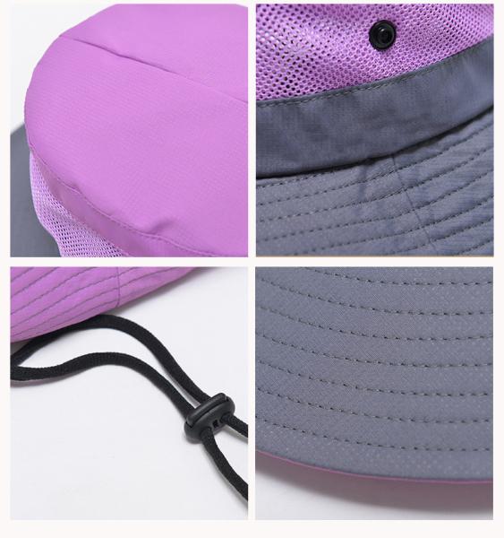 Breathable Mesh Outdoor Fisherman Hat Lightweight 54cm For Kids