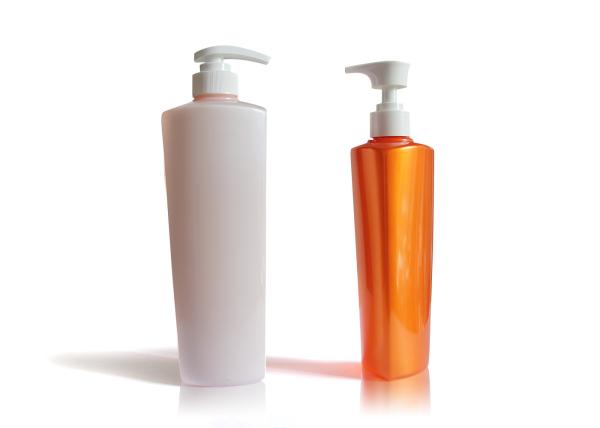 Body Cleanser Gel Square Cosmetic Bottles / Plastic Beauty Bottles With Pump 32/410