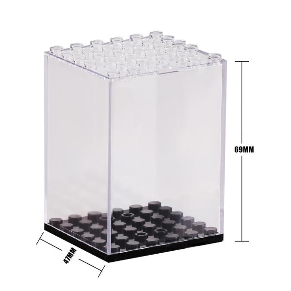 Plastic transparent model display box storage box dust cover toy for building blocks mini figures