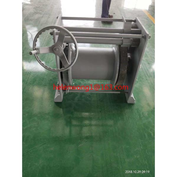 sells 20mm wire rope 50m wire length 30KN hand winch marine winch