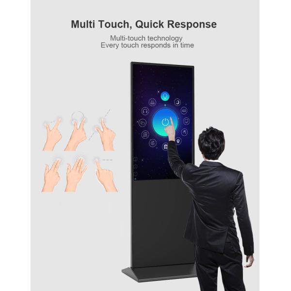 16GB Infrared Floor Stand Interactive Touch Screen Kiosk for Information Advertisement