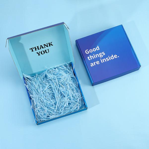 Retail Stand Box Folders Durable Corrugated Paper Packaging Box with Shredded Paper