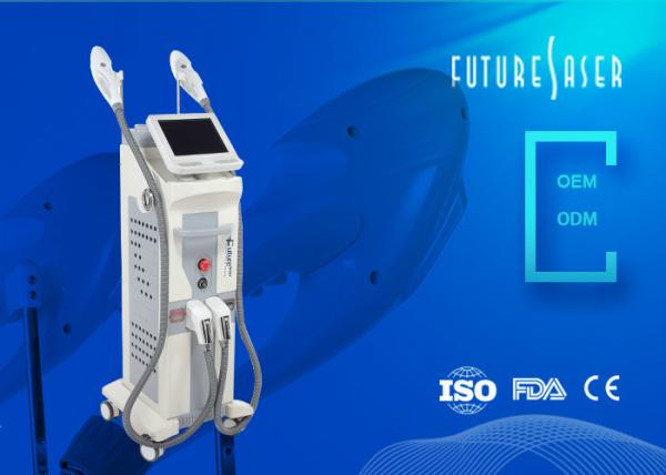 Vertical IPL Hair Removal Machine For Female Stationary Model 12 Hours Non Stop Flashing